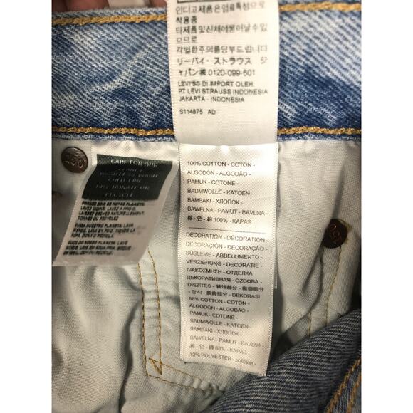 Levis Patchwork Quilt 501 Jeans 29 Upcycled 150th Anniversary Boho Denim - Picture 11 of 15